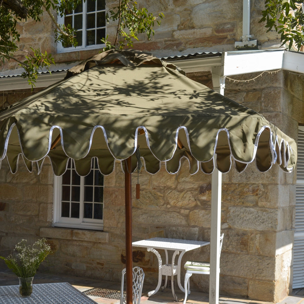 large patio umbrellas south africa Scalloped Patio Umbrella