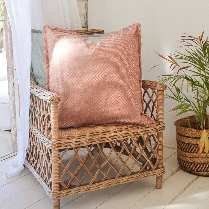 Patterned Fabric Outdoor Cushion - Choose Your Size & Fabric