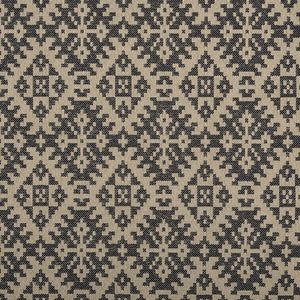 Charcoal Aztec Outdoor Fabric