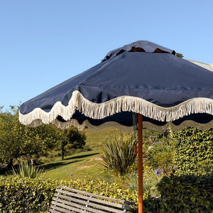 large patio umbrellas south africa Plain Fringed Patio Umbrella – Sunny Spot Leisure